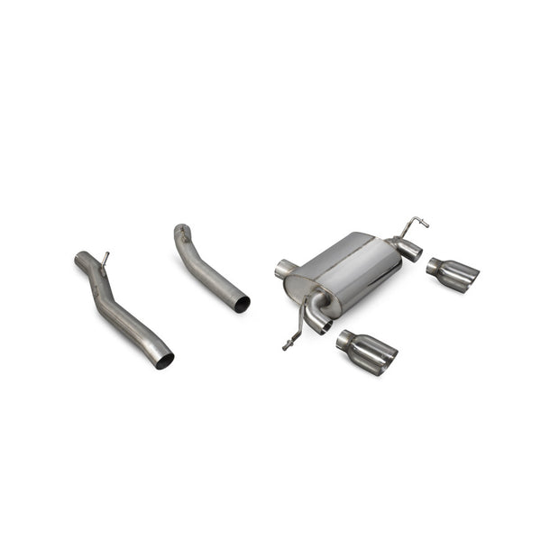 SCORPION TT MK1 Quattro Sport 240 Non resonated cat-back system (polished steel)