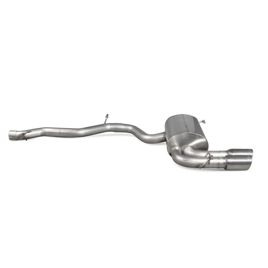 SCORPION S3 8P Non-resonated cat-back system (polished steel)
