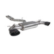 SCORPION RS3 8V Non-res cat/gpf-back system with valves (Carbon Fibre)