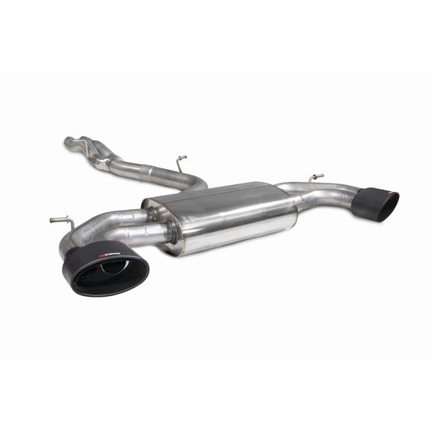 SCORPION RS3 8V Non-res cat/gpf-back system without valves (Carbon Fibre)