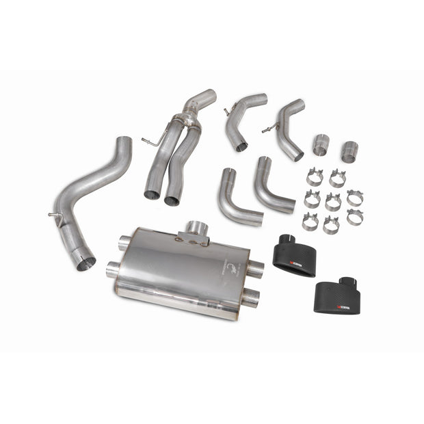 SCORPION RS3 8V Non-resonated cat/gpf-back system without valves (Carbon Fibre)