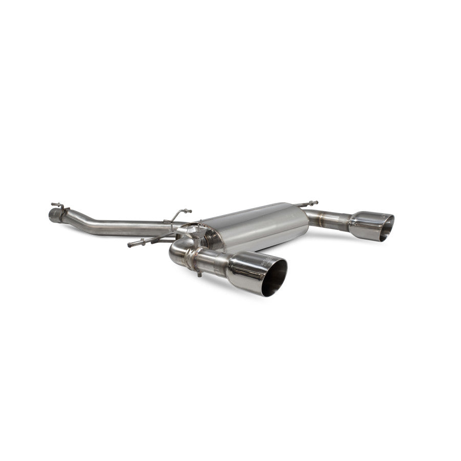 SCORPION TT MK3 2.0TFSi Non-res cat-back system with electronic valves (polished steel)