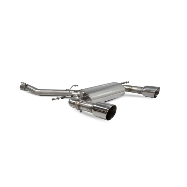 SCORPION TT MK3 2.0TFSi Non-res cat-back system with electronic valves (polished steel)