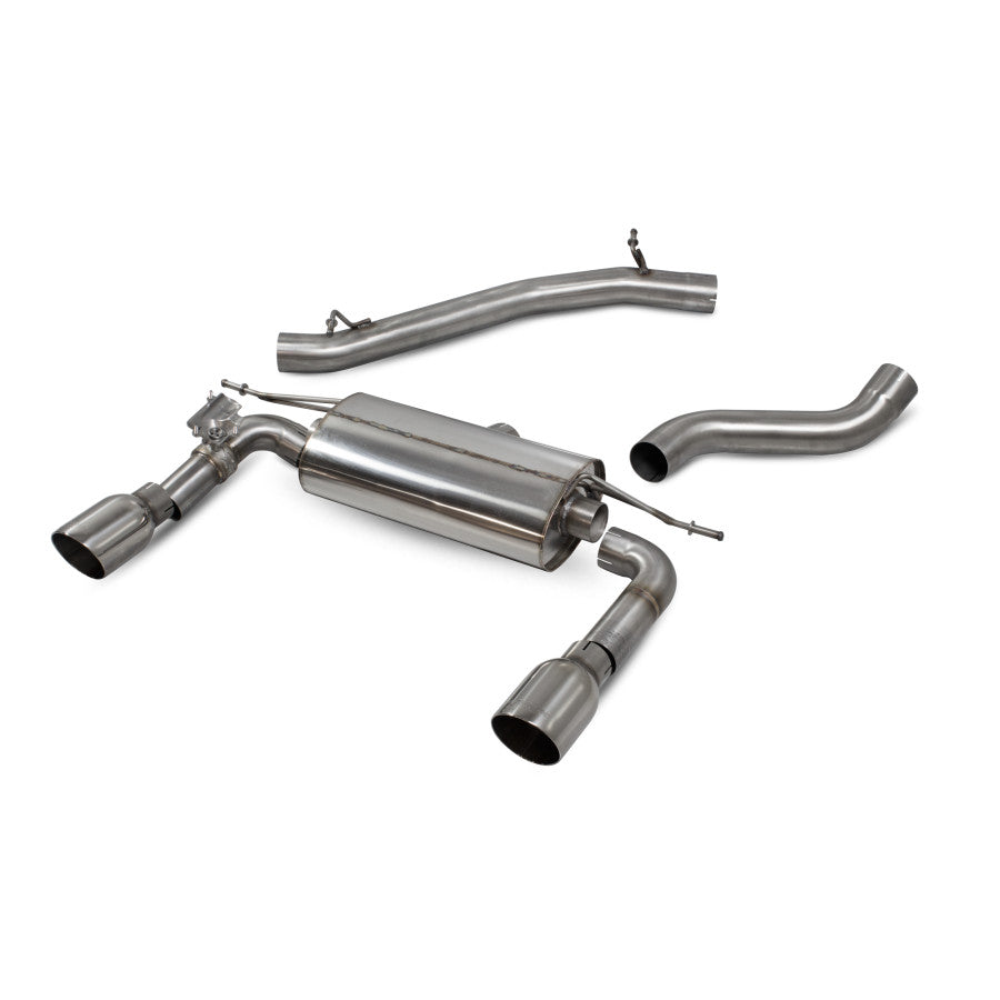 SCORPION TT MK3 2.0TFSi Non-res cat-back system with electronic valves (polished steel)