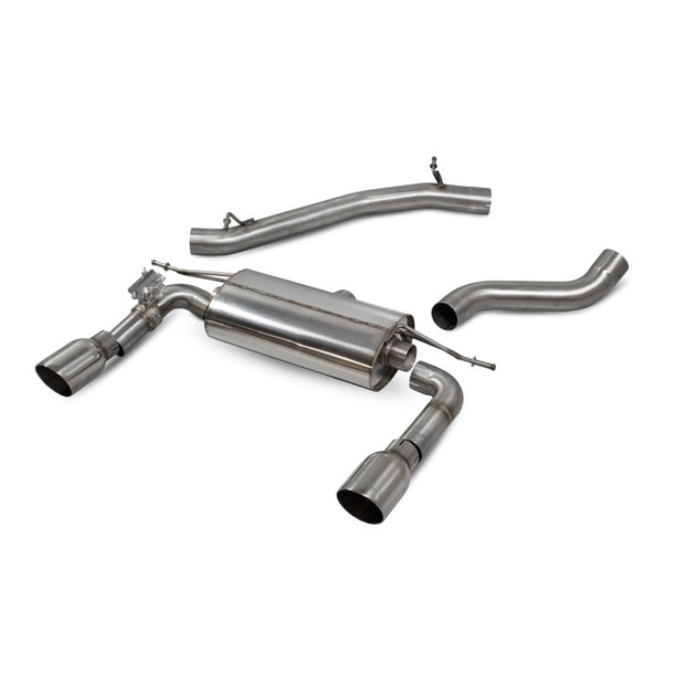 SCORPION TT MK3 2.0TFSi Non-res cat-back system with electronic valves (polished steel)
