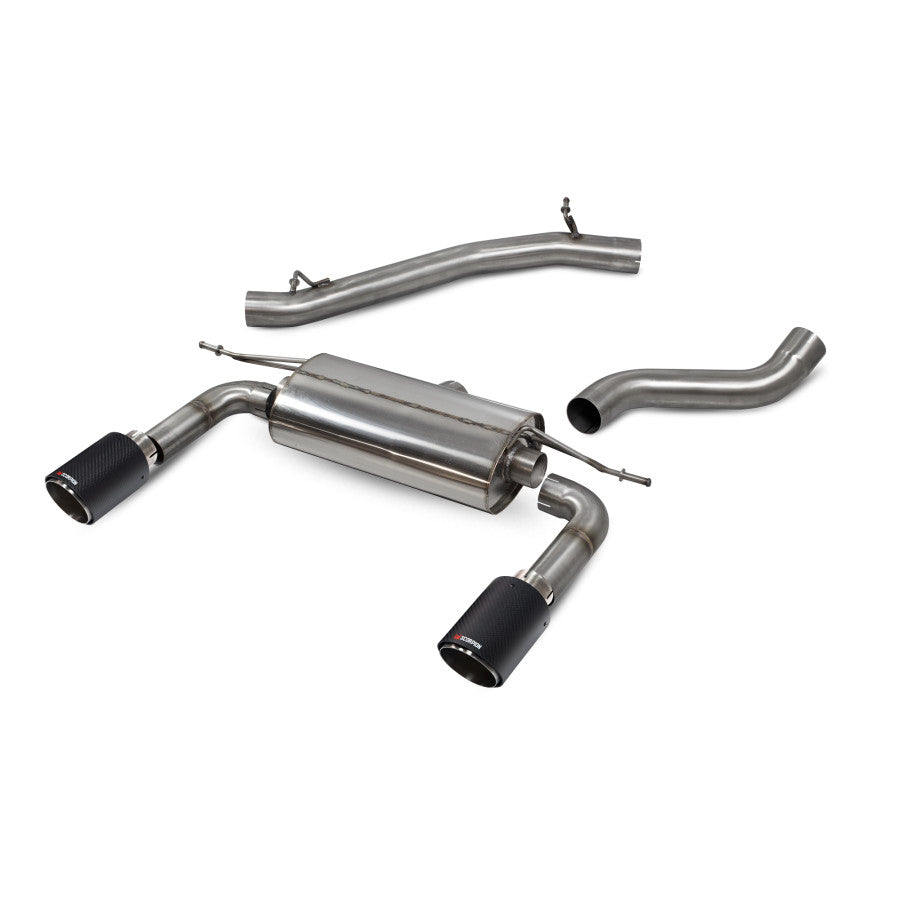 SCORPION TT MK3 2.0TFSi Non-resonated cat-back system with no valves (Carbon fibre)