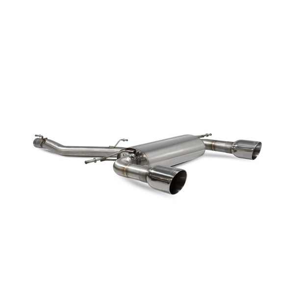 SCORPION TT MK3 2.0TFSi Non-resonated cat-back system with no valves (polished steel)