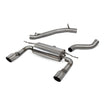 SCORPION TT MK3 2.0TFSi Non-resonated cat-back system with no valves (polished steel)