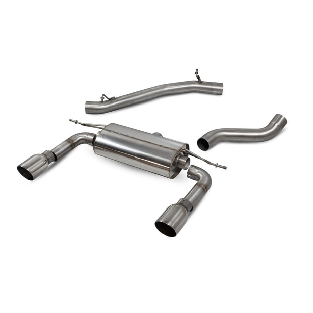SCORPION TT MK3 2.0TFSi Non-resonated cat-back system with no valves (polished steel)