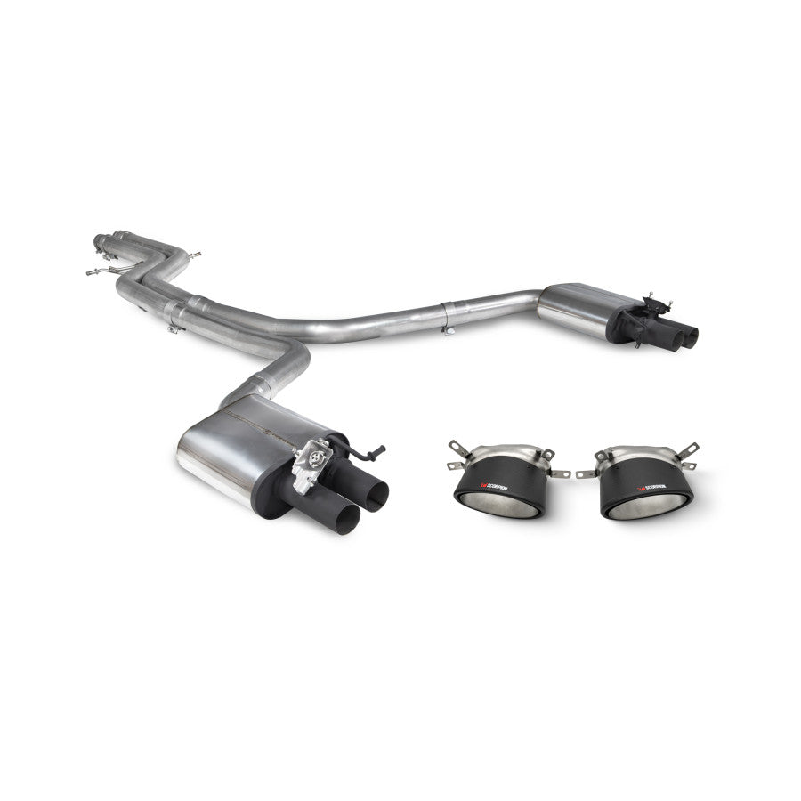SCORPION RS6 C7 Non-resonated half system with trims (Carbon Fibre)
