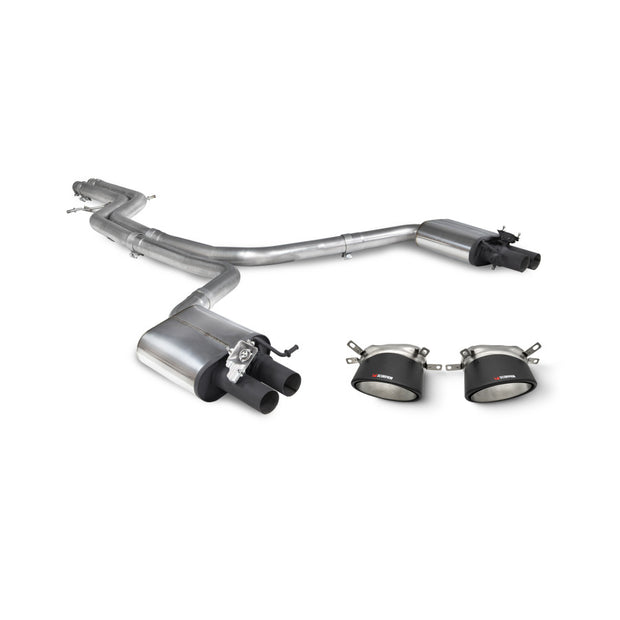SCORPION RS6 C7 Non-resonated half system with trims (Carbon Fibre)