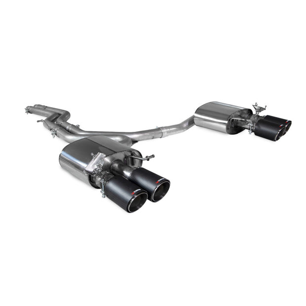 SCORPION S4 B9 Quattro 3.0T V6 Non-resonated half system (Carbon fibre)