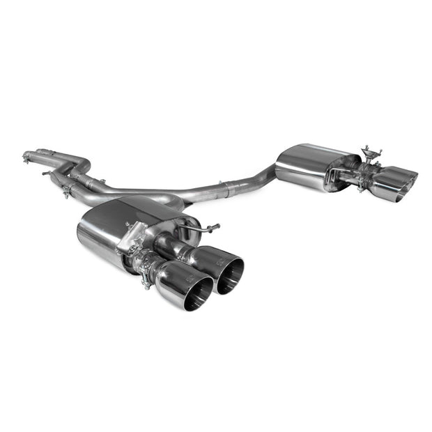 SCORPION S4 B9 Quattro 3.0T V6 Non-resonated half system (Polished Daytona)