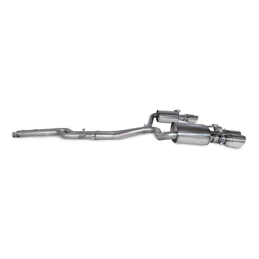SCORPION S4 B9 Quattro 3.0T V6 Non-resonated half system (Polished Daytona)