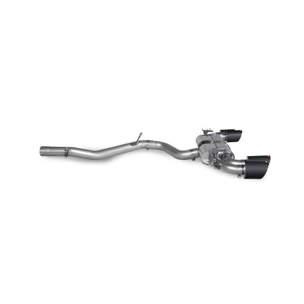 SCORPION S3 2.0TFSi 8Y Non-res cat/gpf back system & electronic valves (Carbon fibre)