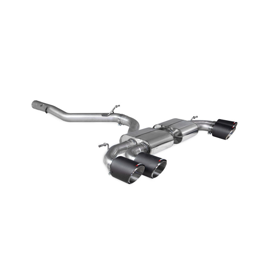 SCORPION S3 2.0TFSi 8Y Non-res cat/gpf back system (Carbon fibre)