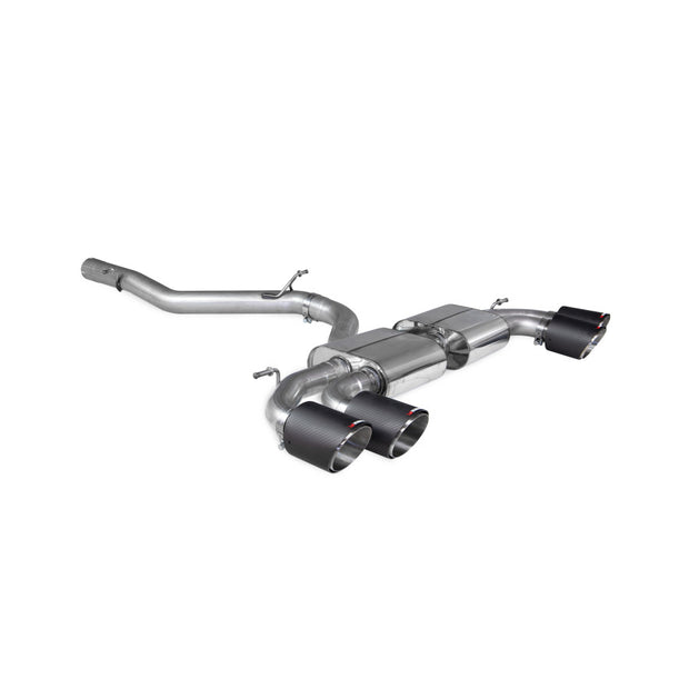 SCORPION S3 2.0TFSi 8Y Non-res cat/gpf back system (Carbon fibre)