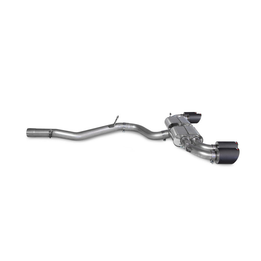 SCORPION S3 2.0TFSi 8Y Non-res cat/gpf back system (Carbon fibre)