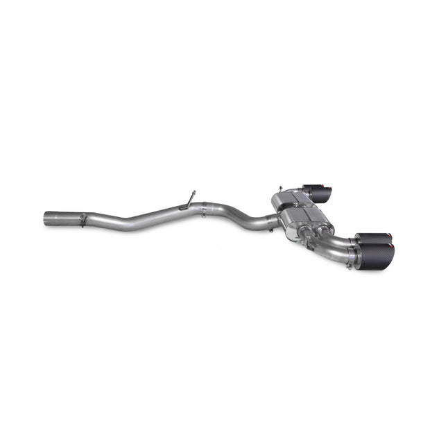 SCORPION S3 2.0TFSi 8Y Non-res cat/gpf back system (Carbon fibre)