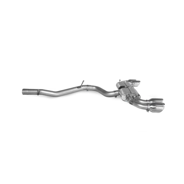 SCORPION S3 2.0TFSi 8Y Non-res cat/gpf back system (Polished quad)