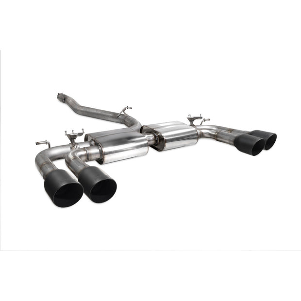 SCORPION S3 2.0T 8V Non-resonated cat/gpf-back system with valves (Daytona trims)