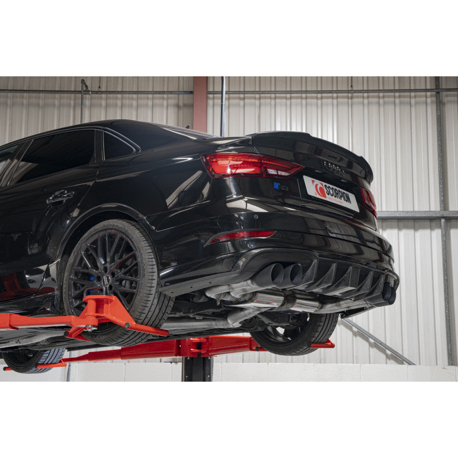 SCORPION S3 2.0T 8V Non-resonated cat/gpf-back system with valves (Daytona trims)
