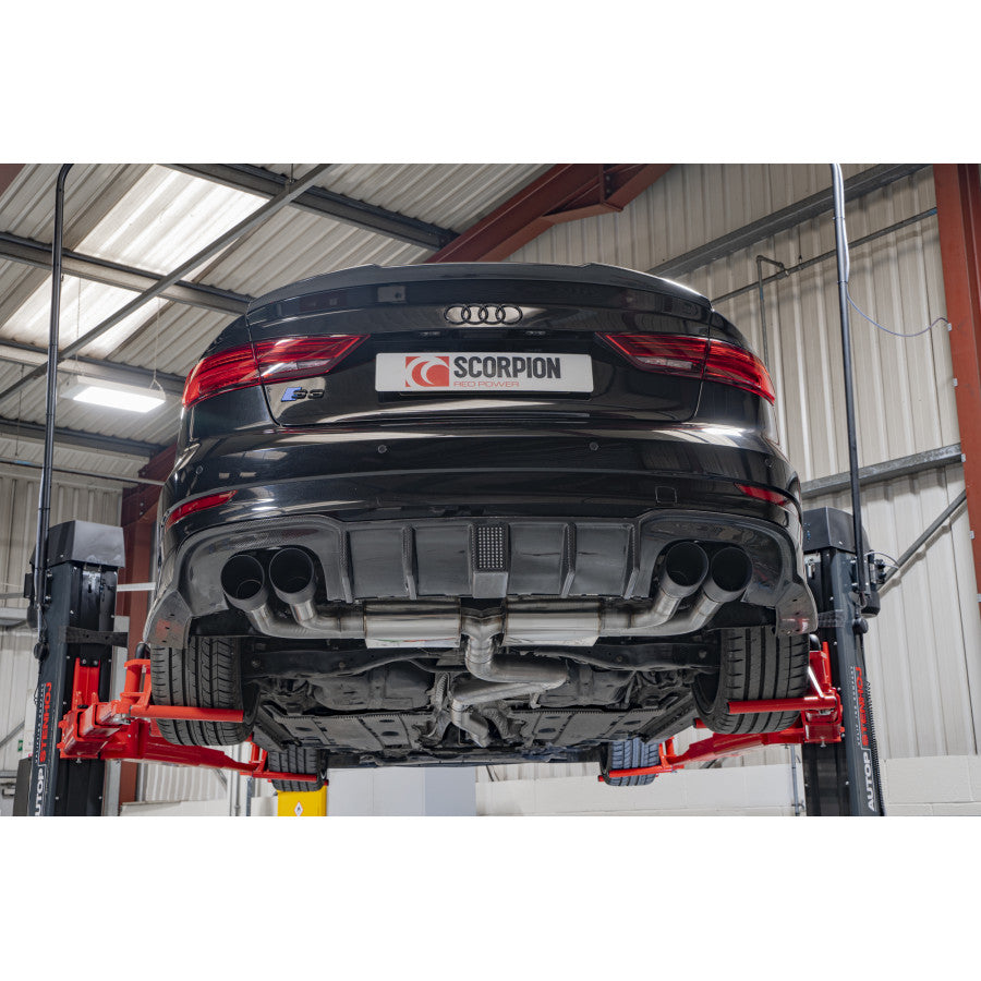 SCORPION S3 2.0T 8V Non-resonated cat/gpf-back system without valves (Daytona trims)