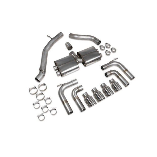 SCORPION S3 2.0T 8V Non-resonated cat/gpf-back system without valves (Polished Daytona)