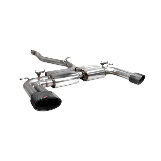 SCORPION S3 2.0T 8V Non-resonated cat/gpf-back system with valves (Carbon fibre)
