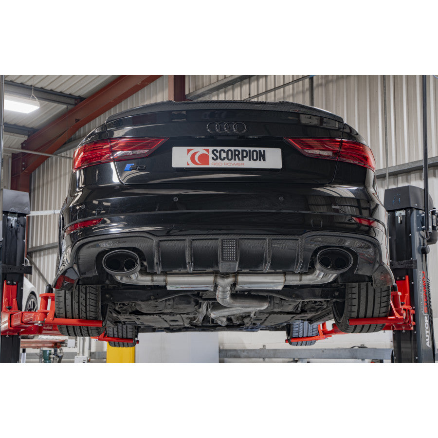 SCORPION S3 2.0T 8V Non-resonated cat/gpf-back system without valves (Carbon fibre)