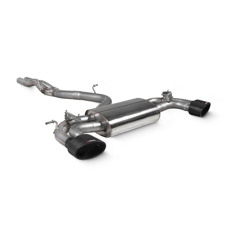 SCORPION RS3 8V Non-res cat-back system with valves (Carbon Fibre)