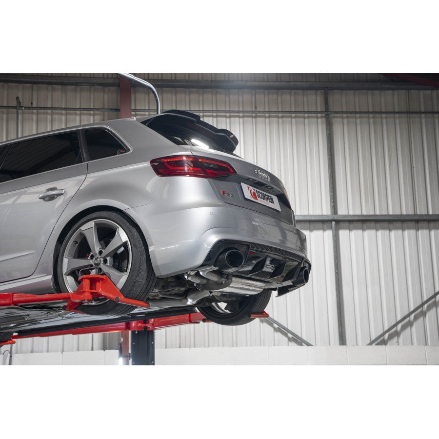 SCORPION RS3 8V Non-res cat-back system with valves (Carbon Fibre)