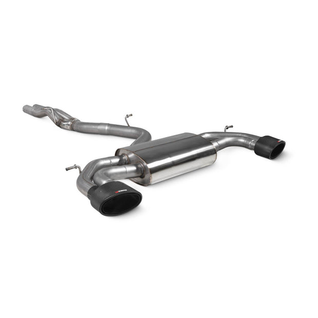 SCORPION RS3 8V Non-res cat-back system without valves (Carbon Fibre)