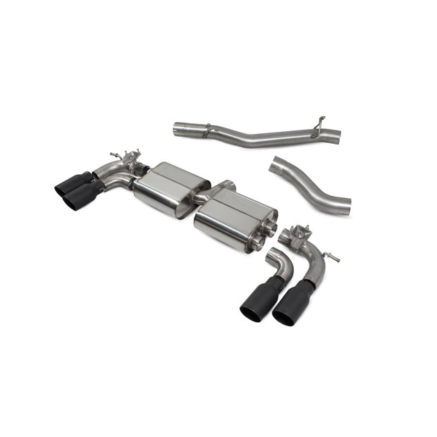 SCORPION S3 2.0T 8V Non-resonated cat/gpf-back system with valves (Daytona trims)
