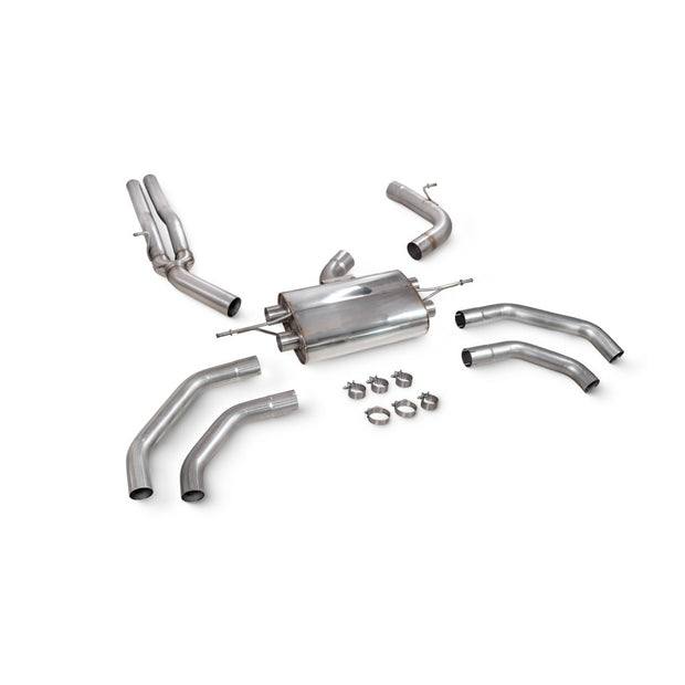 SCORPION RSQ3 F3 Non-res gpf-back system without valves (tailpipes)