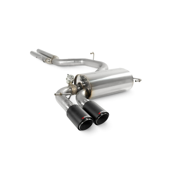 SCORPION RS3 8P Non-resonated secondary cat-back system (Carbon Fibre)