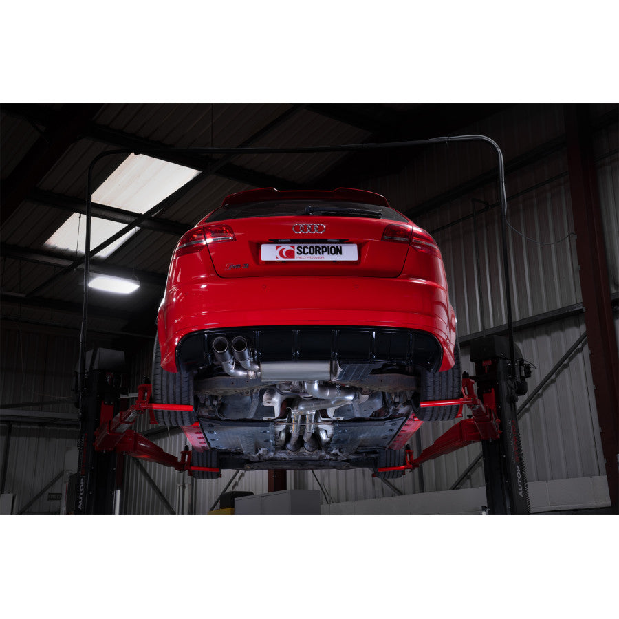 SCORPION RS3 8P Non-resonated secondary cat-back system (Carbon Fibre)