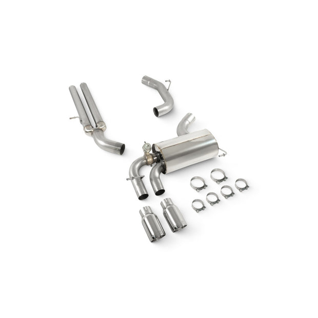 SCORPION RS3 8P Non-resonated secondary cat-back system (Polished Daytona)