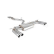 SCORPION RS3 8Y Non-Resonated Cat/GPF-back system with elec valves(Carbon Fibre)