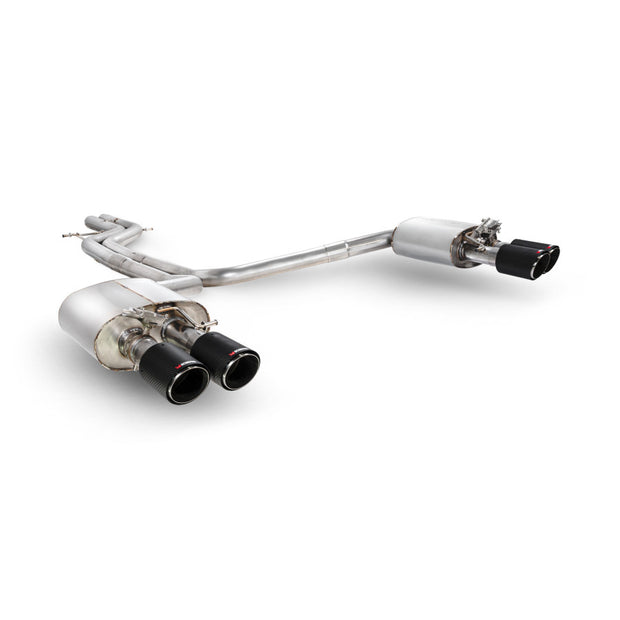 SCORPION S6 C7 4.0 TFSI Non-Res half system with electronic valves (Carbon Fibre)