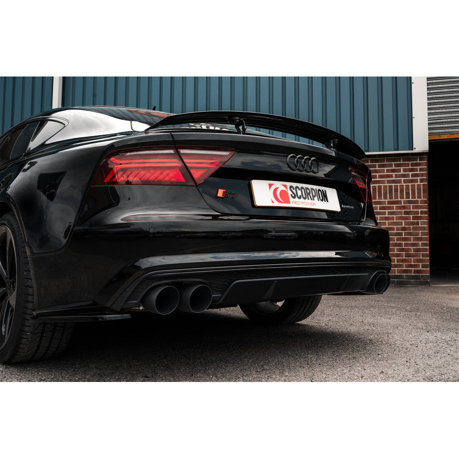 SCORPION S6 C7 4.0 TFSI Non-Res half system with electronic valves (Daytona trims)