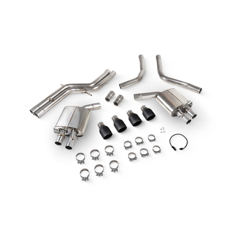SCORPION S6 C7 4.0 TFSI Non-Res half system with electronic valves (Daytona trims)