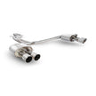 SCORPION S6 C7 4.0 TFSI Non-Res half system with electronic valves (Polished Fibre)