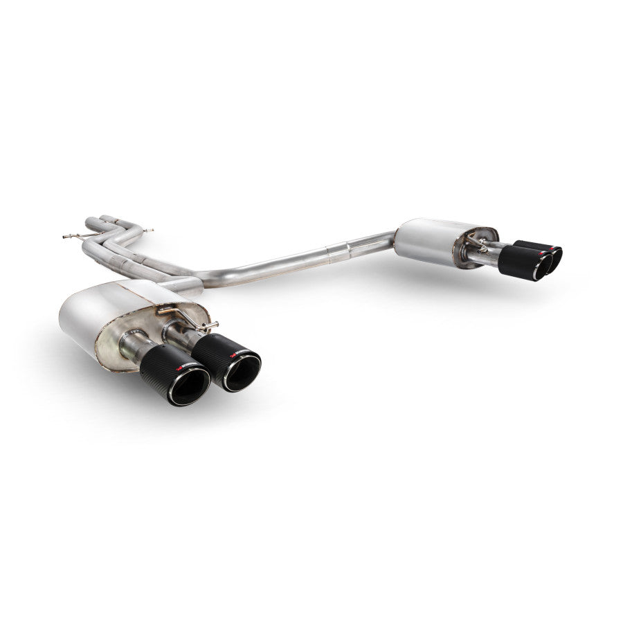 SCORPION S6 C7 4.0 TFSI Non-resonated half system with no valves (Carbon Fibre)
