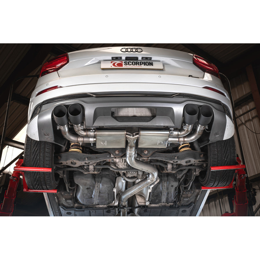 SCORPION SQ2 Non-resonated gpf-back system with valves (Carbon Fibre )