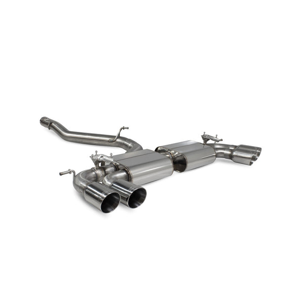SCORPION SQ2 Non-resonated gpf-back system with valves (Polished daytona )
