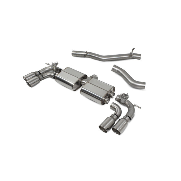 SCORPION SQ2 Non-resonated gpf-back system with valves (Polished daytona )