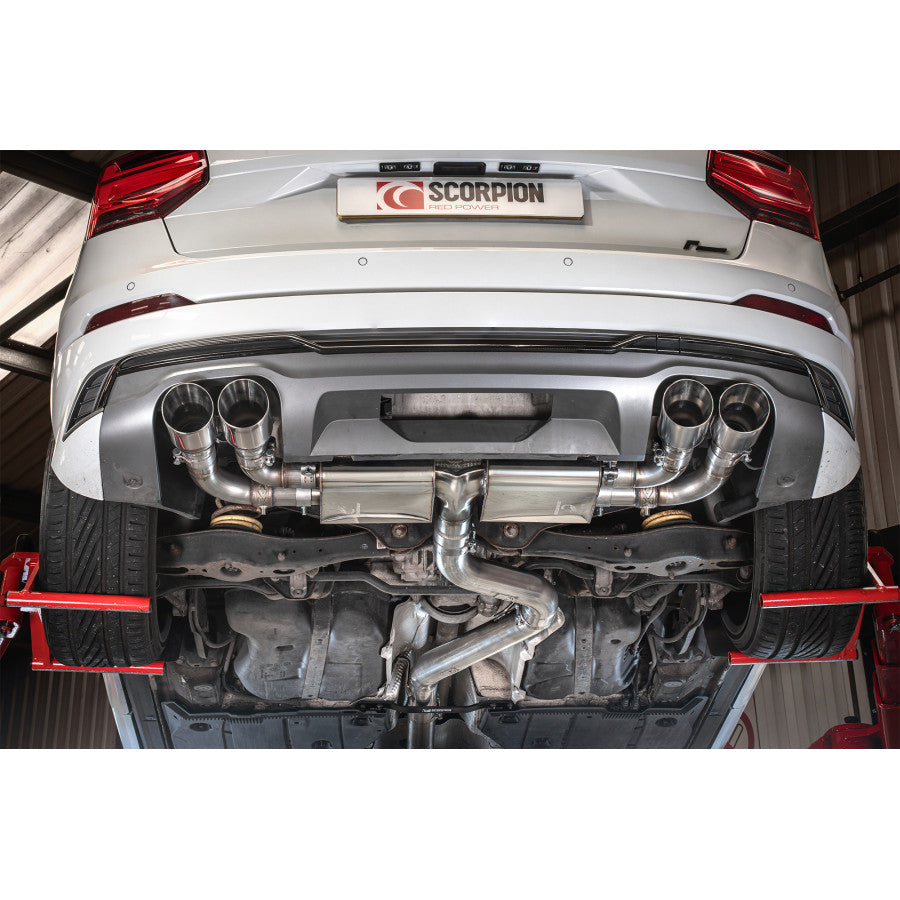 SCORPION SQ2 Non-resonated gpf-back system with valves (Polished daytona )