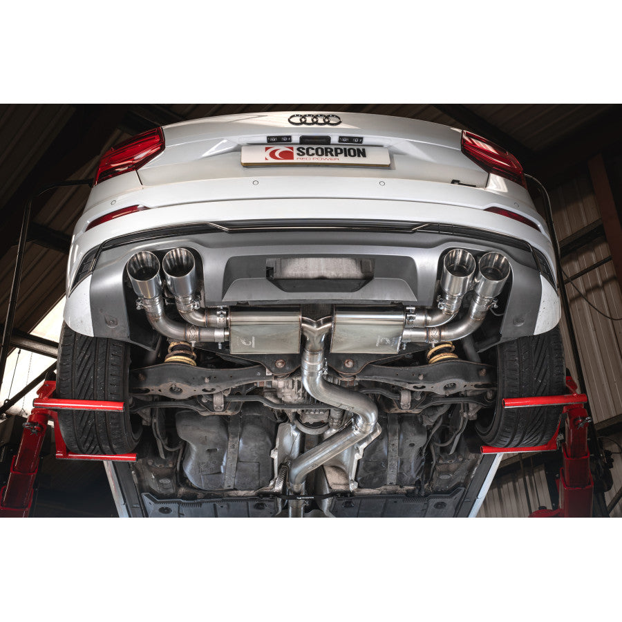 SCORPION SQ2 Non-resonated gpf-back system with valves (Polished daytona )