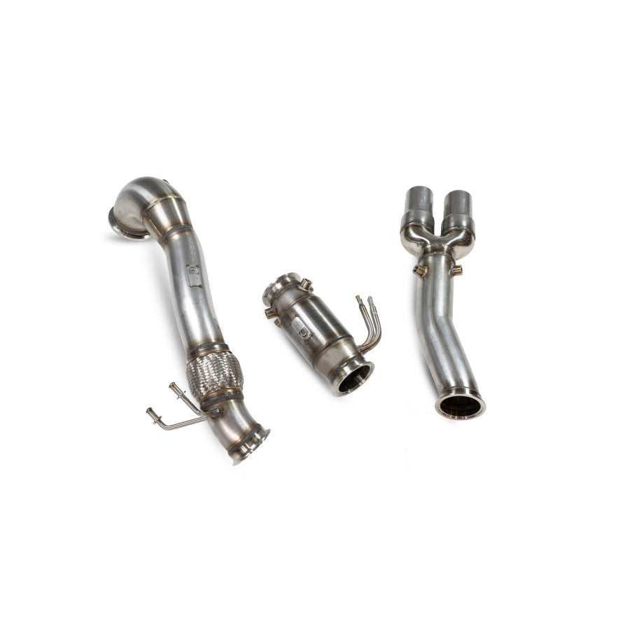 SCORPION RS3 8V Downpipe with sports catalyst GPF removed (polished steel)